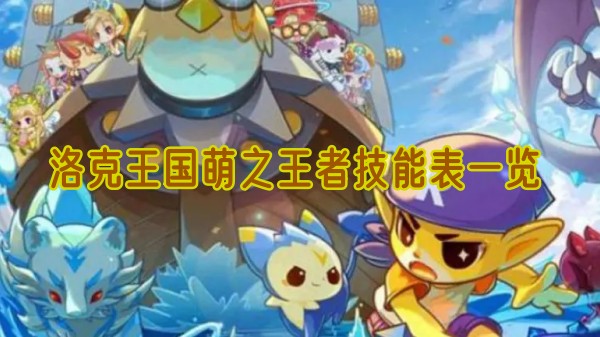 洛克王国萌之王者技能是什么